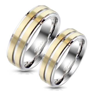 OPR1769 Snubní prsteny ocel - pár