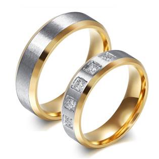 OPR1830 Ocelové snubní prsteny - pár