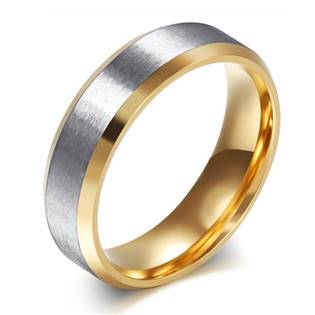OPR1830 Pánský zlacený ocelový prsten