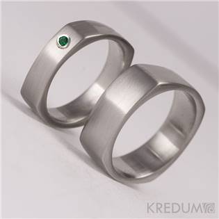 Pánský kovaný ocelový prsten