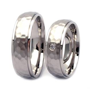 Pánský snubní prsten ocel, šíře 6 mm, vel. 61