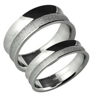 Pánský snubní prsten šíře 8 mm