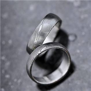 Snubní prsteny Damasteel Prima - pár