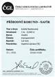 Certifikát safír - korund