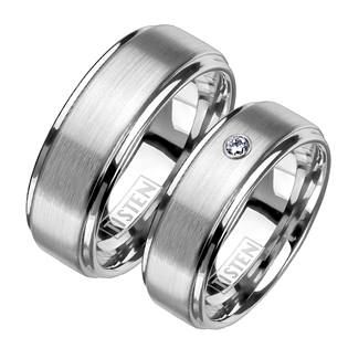 TIS0012 Matné snubní prsteny TISTEN - pár