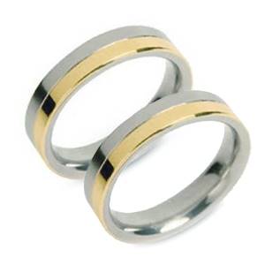 Titanové snubní prsteny BOCCIA® 0129-02 - pár