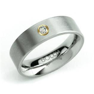 Titanový snubní prsten BOCCIA® s diamantem 0101-24