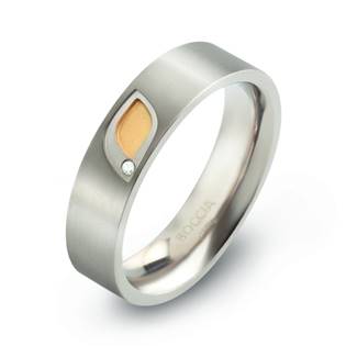 Titanový snubní prsten s diamantem 0146-01