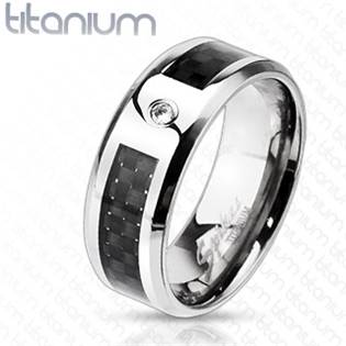 TT1034 Pánský snubní prsten titan