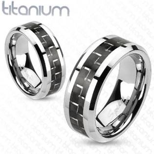 TT1037 Pánský snubní prsten titan