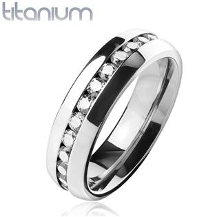 TT1042 Dámský prsten titan, šíře 6 mm